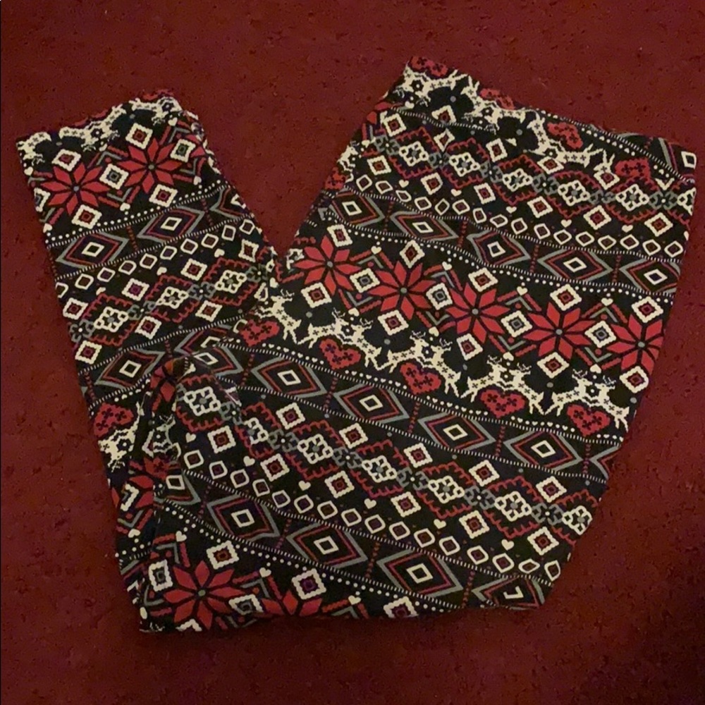 Super Soft Christmas legging. 3x